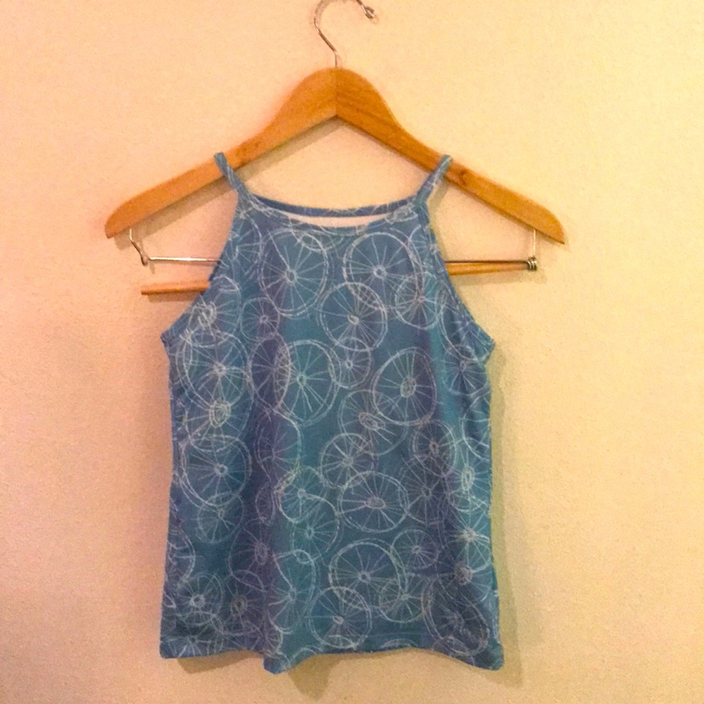 Soft Blue Exercise Top